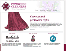 Tablet Screenshot of fireweedcleaners.com